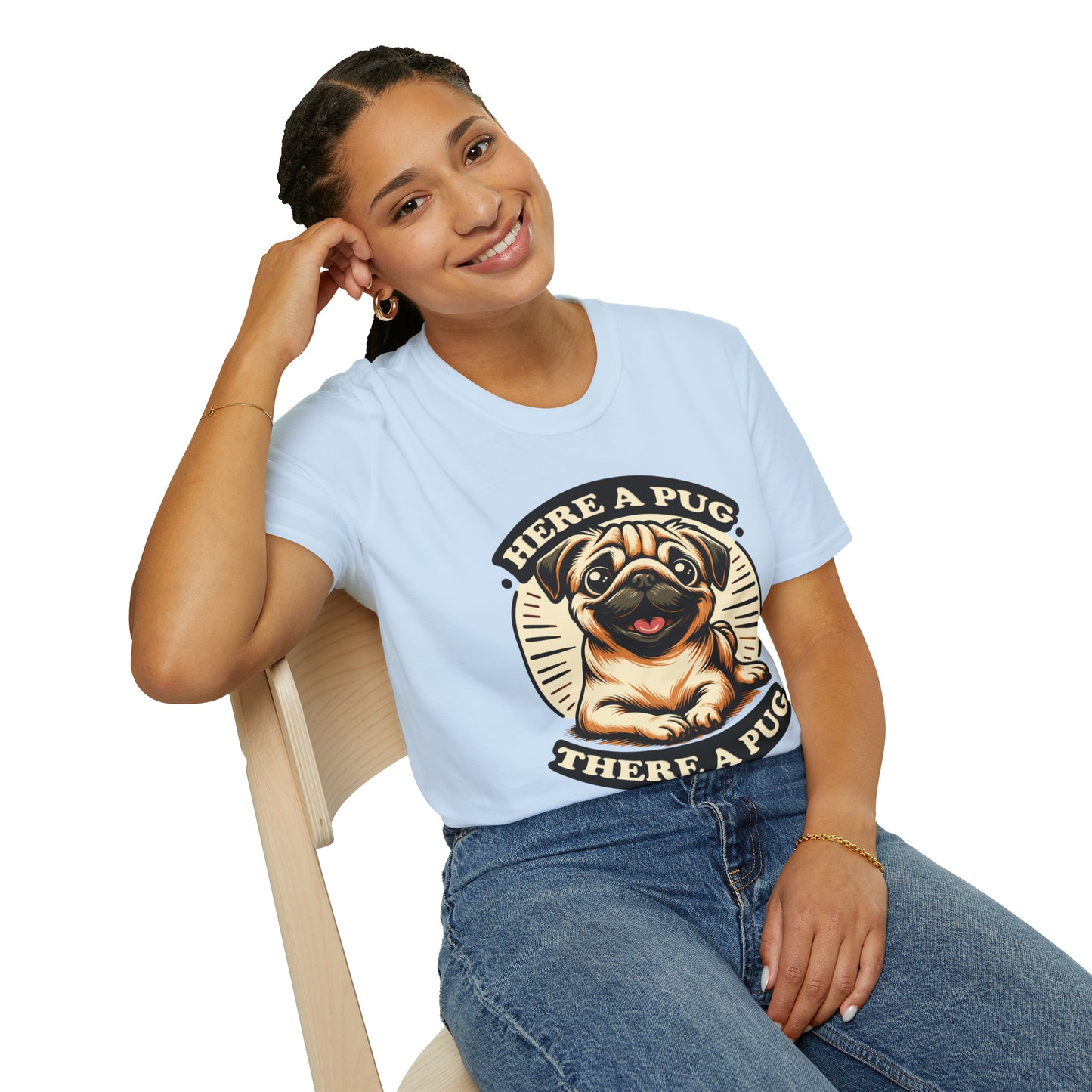 Here a Pug Softstyle T-Shirt