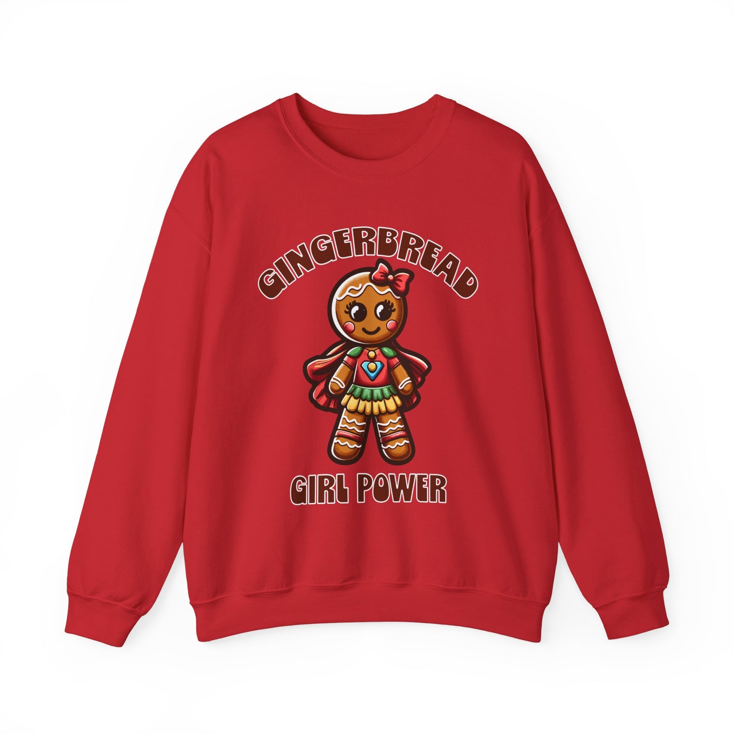 Gingerbread Girl Power Crewneck Sweatshirt