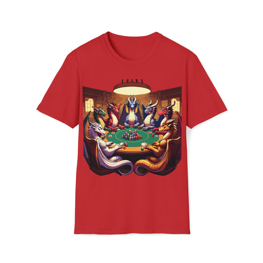 Dragons Playing Poker Softstyle T-Shirt
