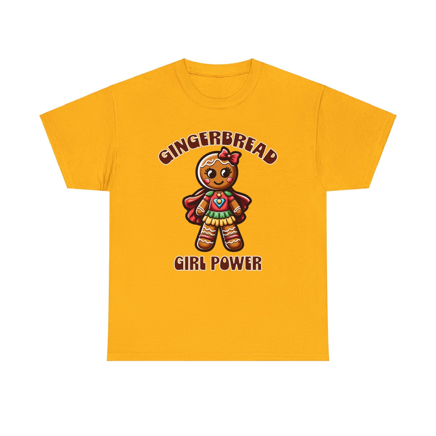 Gingerbread Girl Power Cotton T-Shirt