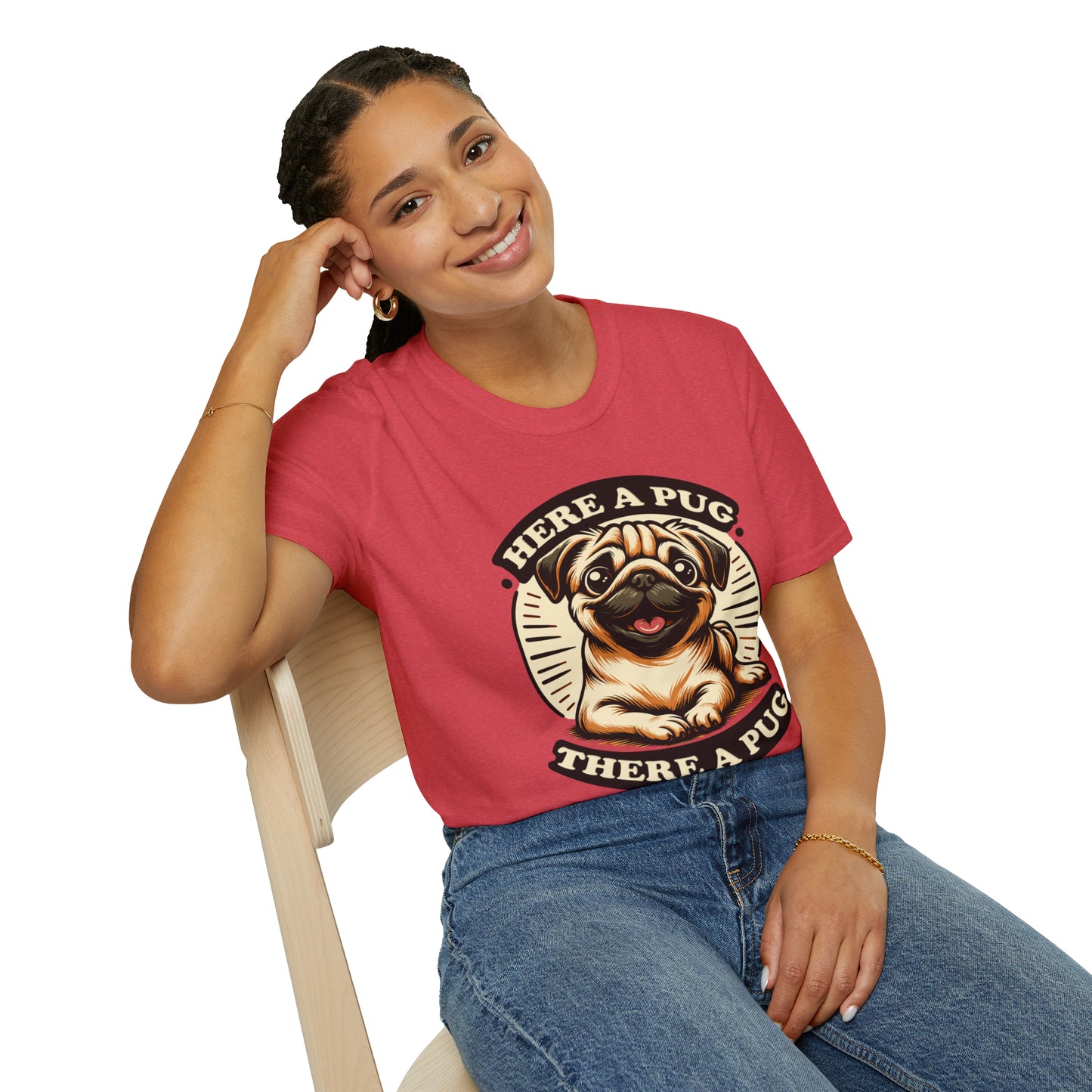 Here a Pug Softstyle T-Shirt