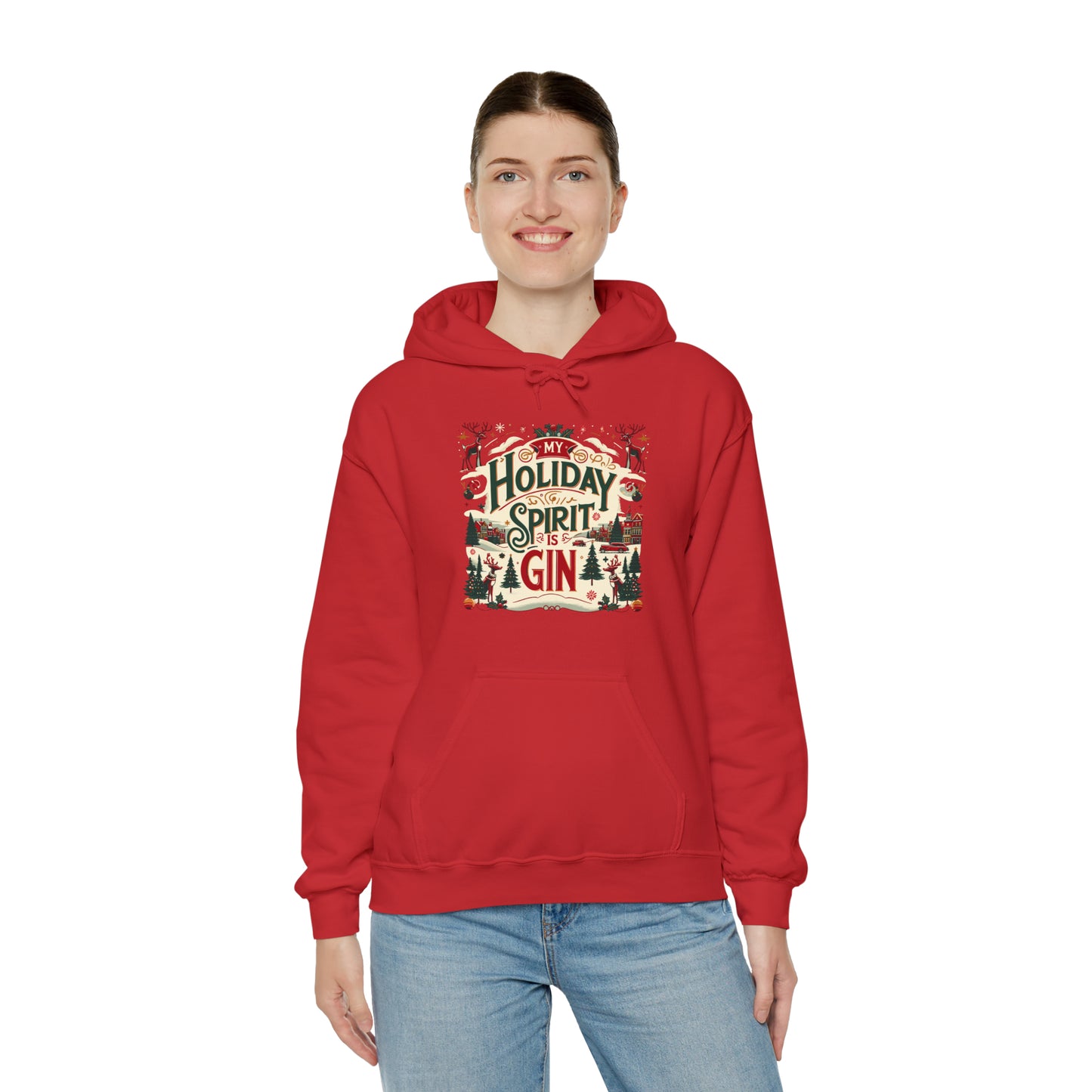 My Holiday Spirit is Gin Hooded Sweatshirt