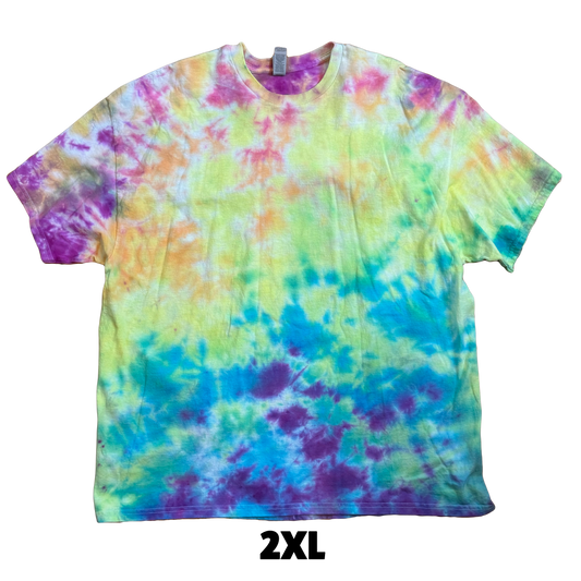 Tie Dye T-Shirt - Pastel Rainbow 2XL