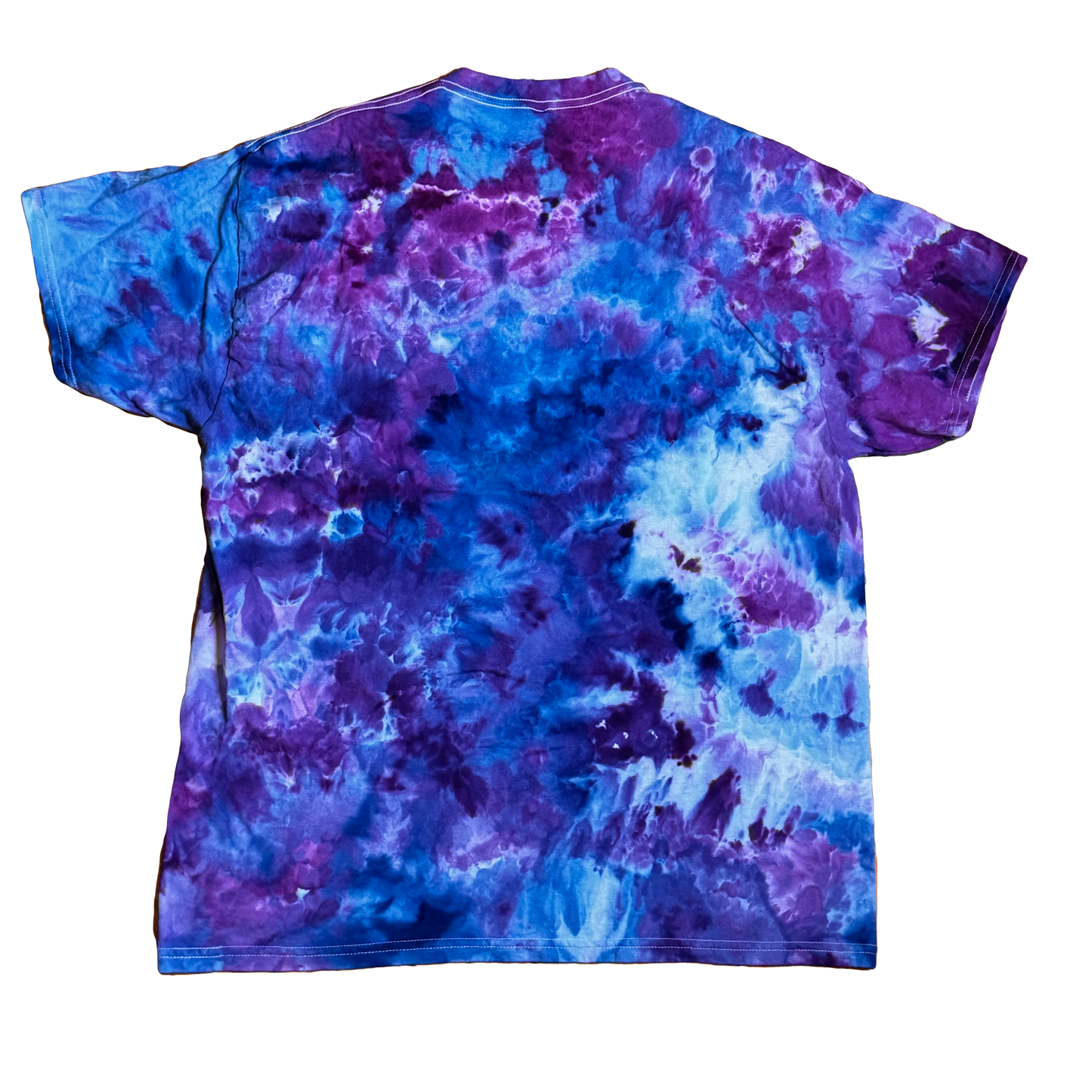 Tie Dye T-Shirt - Blue Purple Abstract XL