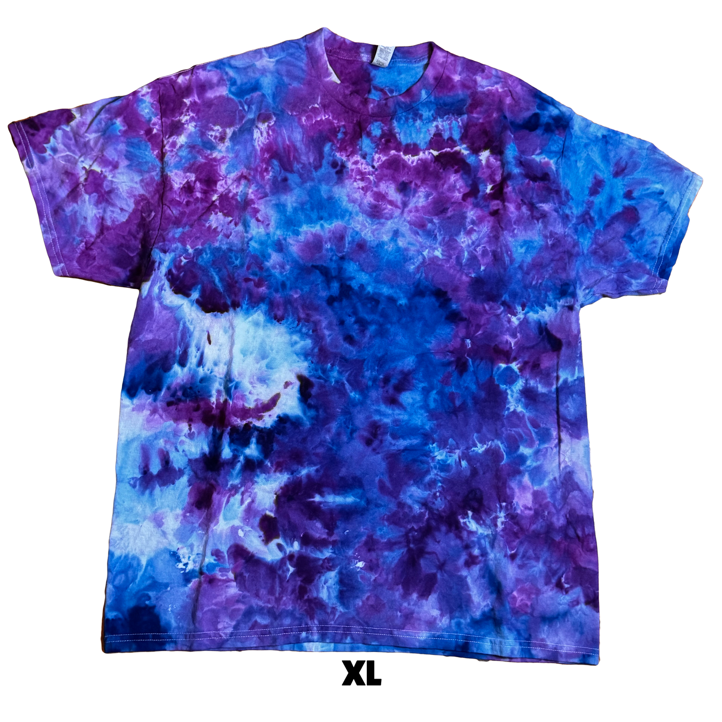 Tie Dye T-Shirt - Blue Purple Abstract XL