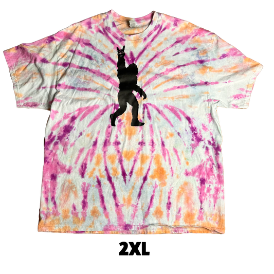 Tie Dye T-Shirt - Bigfoot Orange Magenta 2XL