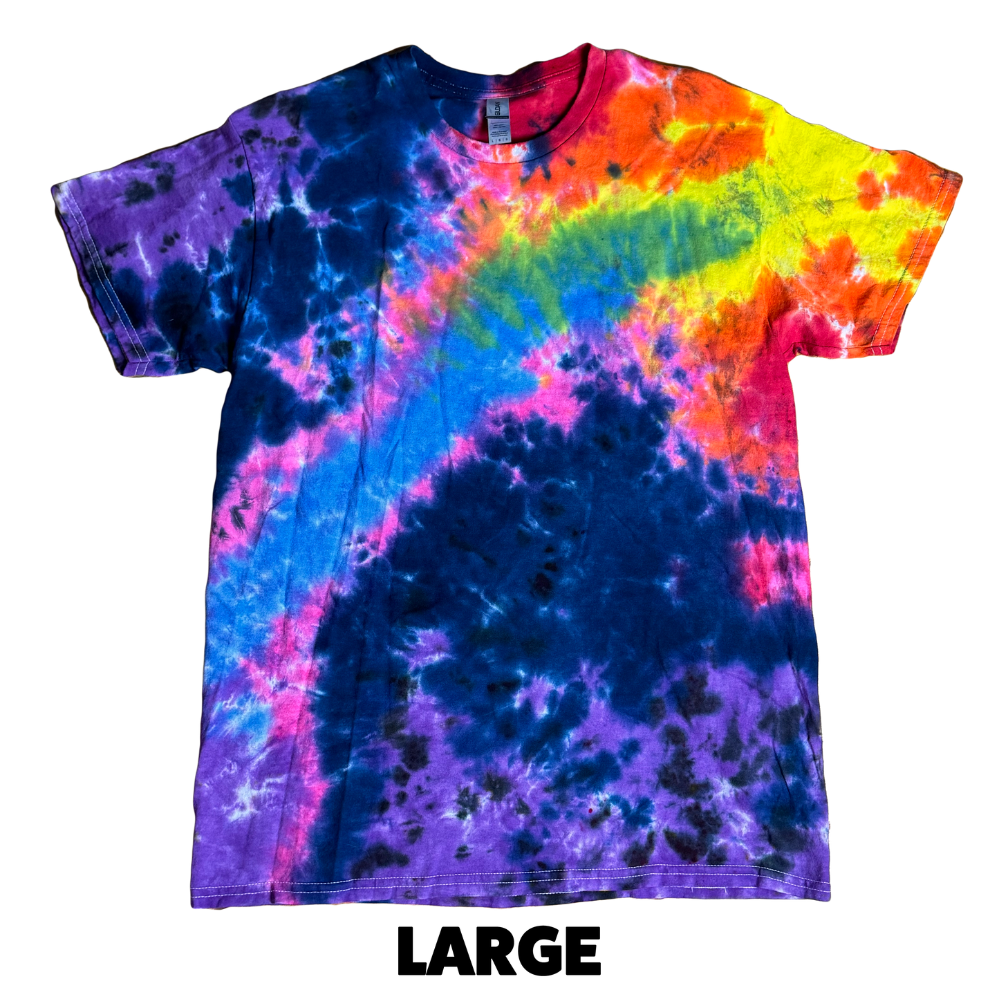 Tie Dye T-Shirt - Rainbow Galaxy LARGE v2