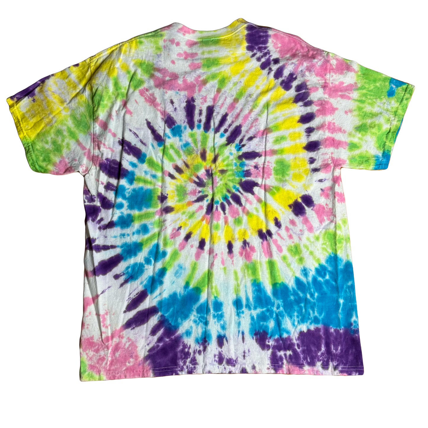 Tie Dye T-Shirt - Pastel Rainbow Spiral XL