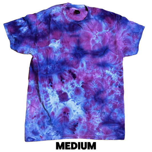 Tie Dye T-Shirt - Violet Blue Scrunch MEDIUM