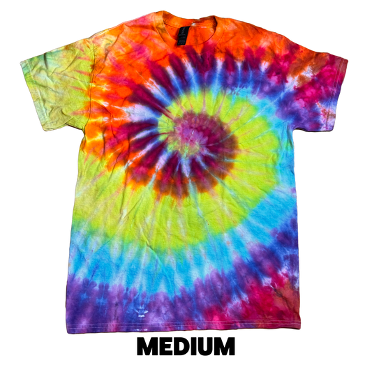 Tie Dye T-Shirt - Rainbow Spiral MEDIUM