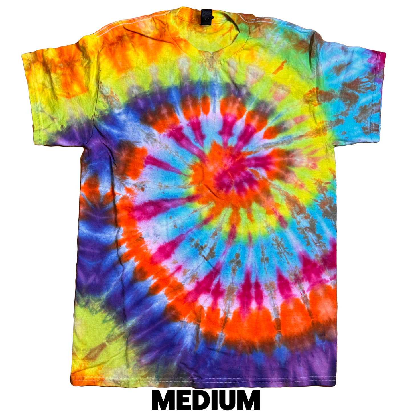 Tie Dye T-Shirt - Rainbow Spiral MEDIUM v2