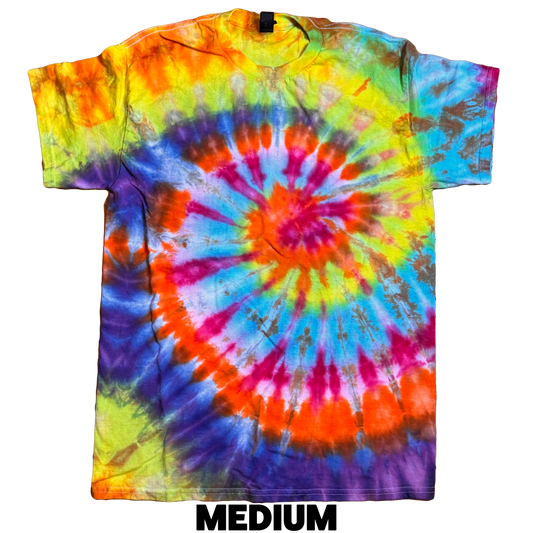 Tie Dye T-Shirt - Rainbow Spiral MEDIUM v2