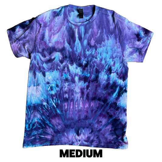 Tie Dye T-Shirt - Purple Blue Incline MEDIUM