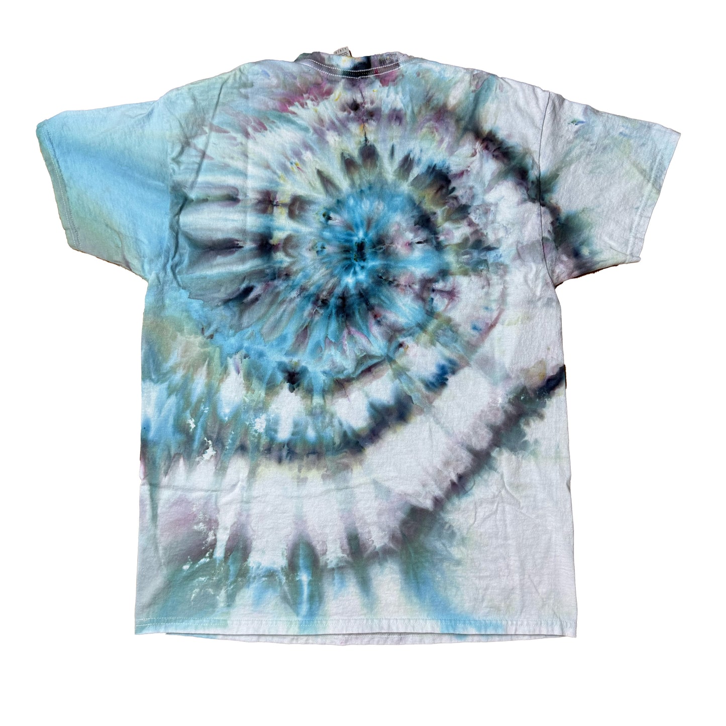 Tie Dye T-Shirt - Stormy Blue Spiral LARGE