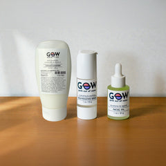 Creamy Cleanser, Rejuvenating Serum, and Squalane Agave Facial Oil